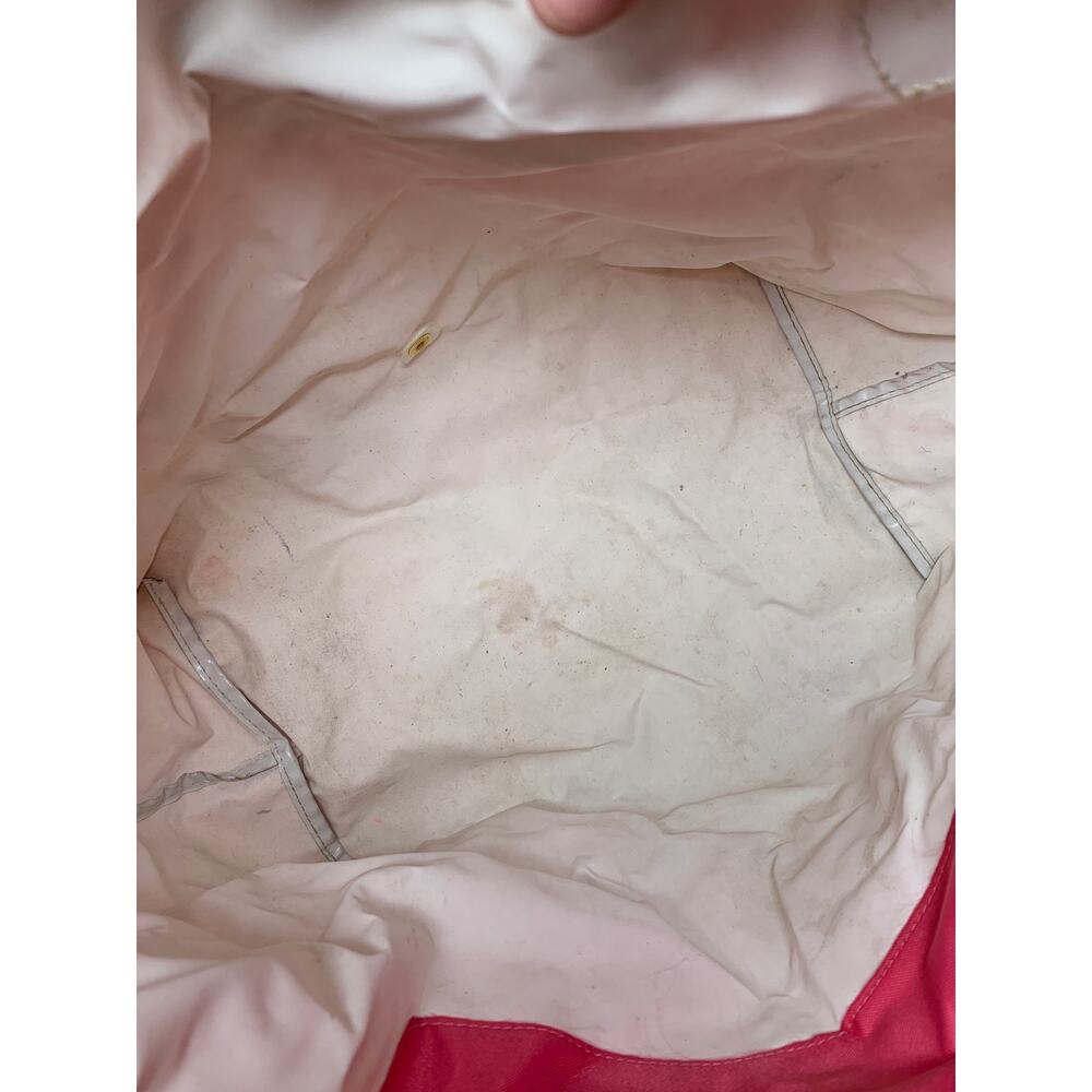 Longchamp Nylon Le Pliage Top Handle Bag in Flower /Pink Small AS IS CONDITION - Picture 12 of 13